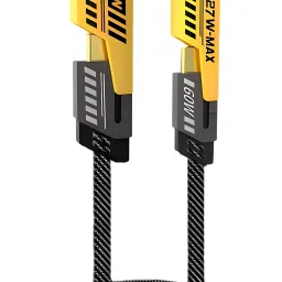 ULTRADART USB Type C Cable 6 A 1 m Braided 4 in 1 65W PD/Quick Charging Cable Compatible for i-phone & Android with MFI Certified DC140-1