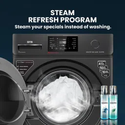 ifb 8 kg 5 Star with Steam Refresh program, 9 Swirl Wash, Eco Inverter, Touch Panel with AI Fully Automatic Front Load with In-built Heater Black image 5
