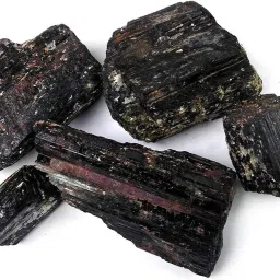 Black Tourmaline Rough 250 g Transmit All Negative Energy into Positive Energy Decorative Showpiece - 2.2 cm-image-26