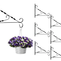 High Quality Twisted design Wall Mounted Shelf Bracket (Set of 6 Pcs) 30 cm Shelf Bracket-0
