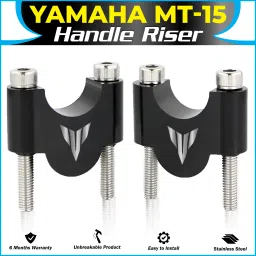 MT-15 Bike Handle Riser | Handlebar Height Raiser Clamps To Reduce Rider Fatigue Handlebar Riser Kit-picture-14