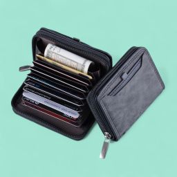 Men & Women Casual, Formal Black Genuine Leather RFID Card Holder-image-92