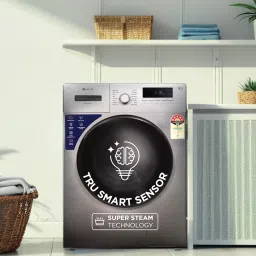 motorola 8 kg Digital Inverter, Super Steam Technology with In-built Heater Grey (MTFL805NHNJG) Fully Automatic Front Load with In-built Heater Grey image 3
