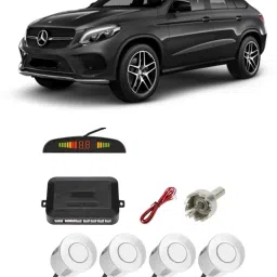 AB397 Silver Car Reverse Parking Sensor with LED Display 4 Sensor A397 Parking Sensor-10