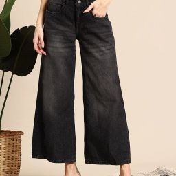 Women Regular Mid Rise Black Jeans-image-35