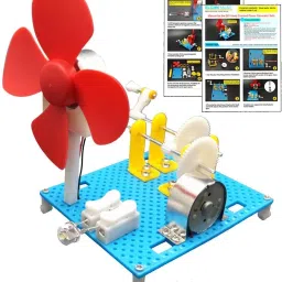 DIY Dynamo Lantern STEM Building Toy, Hand Cranked Power Generator Science Kit-25