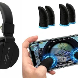 HEADPHONE with 2 PAIR GAMING GLOVES Bluetooth Headset-24