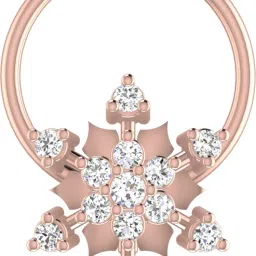 avsar Tavishi 14kt Cubic Zirconia Rose Gold Nose Wire-image-47