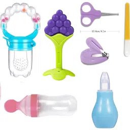 New Born Baby Fruit Feeder with Rattle Ring Handle (pack of 11pc) Feeder-22