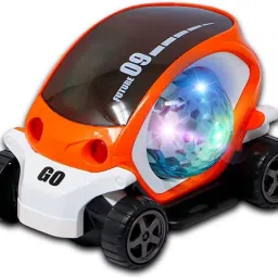 Future Musical Car Rotate 360 Degree with Flashing Light & Music with Lighting-image-0