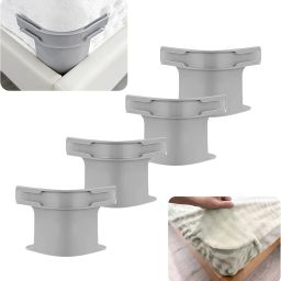 Non-Slip Bed Sheet Clips Heavy Duty Elastic Grippers to Secure Mattresses Plastic Cloth Clips-image-10