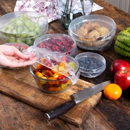 100 Pcs Fresh Keeping Bags 3 inch Lid Set-27