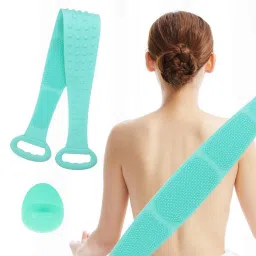 Silicone Body Back Scrubber Double Side Brush for Skin Cleaning Massage B-160-image-9