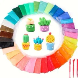 shamsi arts Ultra Light Modelling Bouncing Clay with Tools for Kids (Pack of 12) image 3