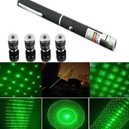 Wishbone Multi Green Ray Laser Pointer Light Visible Beam with Star Head Caps for Kids & Office use image 2