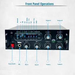 wrx Amplifier Bluetooth USB AUX Input FM Radio SD Card Slot MIC Input Remote Control 160 W AV Power Amplifier image 4