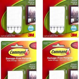 Plastic Picture Hanging Strips - Medium white Hook 1-image-9