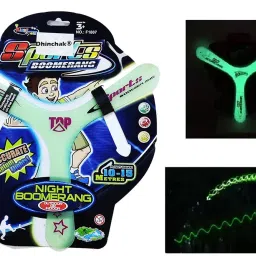3 leg glow in the dark Boomerang night visible for all age Left Handed, Right Handed Returning Boomerang-picture-17