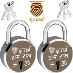 RAM-RAJ Laser Printed Door Lock, Lock & keys for Door & Gate-65MM-8 Levers-2 Padlock-image-3