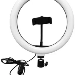 BUY SURETY New Collection High Quality LED Selfie Video Ring Light 26 cm for Photography, Video Shooting, Streaming, Upgraded Dimmable Camera Ring Light Compatible with Android and iOS Devices Big LED Ring Light For Camera Smartphone To Capture Photo Flash Photography Led Selfie Light For Photo Studio Youtube Make Up Camera Video Light Ring Light LED Selfie Lamp Studio Photography Photo Lighting Mobile selfie Rechargeable Night LED Ring Flash-image-90