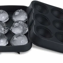 moldberry 6 Big Round & Square Ice cube tray Multicolor Silicone Ice Cube Tray image 3