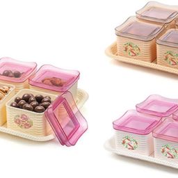 Sofia Square-540ml 4 Tray, Container Serving Set-21