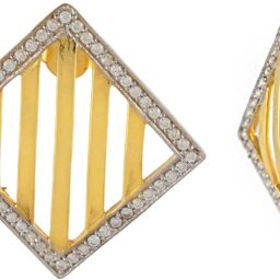 Femme Jam 925 Sterling Silver Zirconia Crystal Gold Plated Dangle Drop Earrings for Women White Gold Swarovski Zirconia Stud Earring-image-3