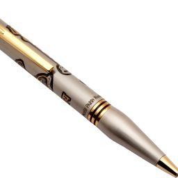Lord Shiva & Rudraksha Edition Silver Metal Body & Golden Trims Ball Pen-image-16