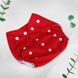 goodvibes Baby's Washable Reusable Adjustable 7 Cloth Diapers with 7 White Inserts image 3