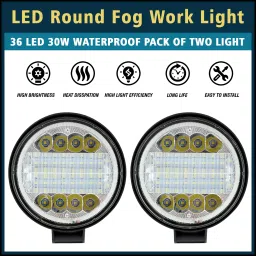 24 LED 72W Fog Light With Powerful Lighting Range Waterproof Ultra Bright Bulb Fog Lamp Car, Motorbike LED (12 V, 72 W)-20