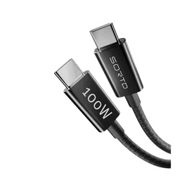 Sortd Type C to Type C 3.3 Feet (1M) Cable (In-Build Smart E Marker Chip, Black)-19
