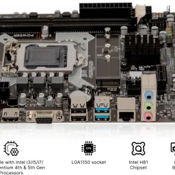 powerx H81 LGA 1150Socket ATX Intel H81 Express Chipset DDR3 Motherboard for Desktop image 3