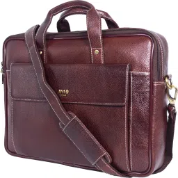 Men Brown Messenger Bag - Extra Spacious-image-100