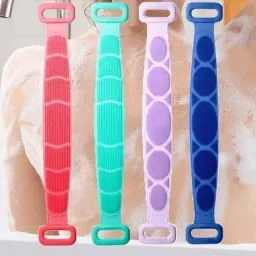 ilicone Body Back Scrubber, Double Side Bathing Brush for Skin Deep Cleaning Massage, Dead Skin Removal Exfoliating Belt for Shower, Easy to Clean, Lathers Well for Men & Women / Back Scrubber belt-image-59