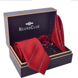 NEUROCLUB Silk Cufflink & Tie Pin Set-image-53
