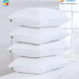 ypoloipo LUXURY Polyester Fibre Solid Sleeping Pillow Pack of 4-picture-3