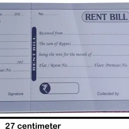 accounts Rent Bill Book Special Quality 50 Pages 50 Sheets(Pack of 2) Special Qt 2-Part Rent Bill Book image 3