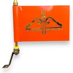 Hare ka sahara baba shyam hamara Double Sided Wind Car Dashboard Flag-3