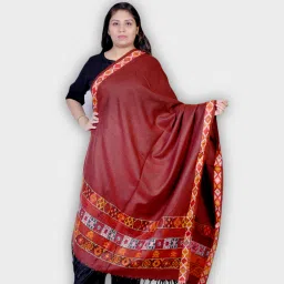 Allure Motifs Polyester Wool Blend Woven Men, Women Shawl-image-44