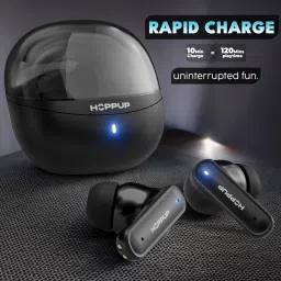 hoppup Earbuds with 40H PlayTime, 40MS Low Latency, AI ENC & 5.4v Bluetooth Headset image 4