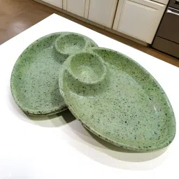 Melamine Serving Platter Set of 4- Perfect for Dinner Parties and Entertaining! Quarter Plate-15