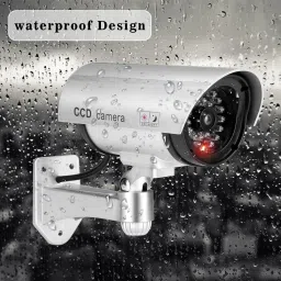 nunki trend duplicate CCTV Blinking LED Dummy Fake Security Wall Camera (Multi Color) Security Camera image 4