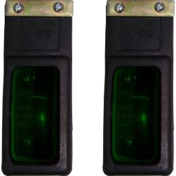Side Mud Flap Marker Lamp with Bulb for Commercial Vehicle 12 Volts, Green Car Dash Indicator Lamp-picture-12