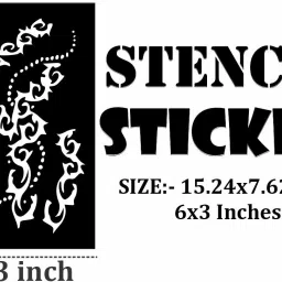 surmul Beautiful Henna Stencil Templates for Instant Application For Kids image 4
