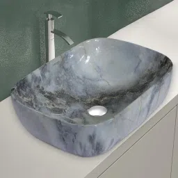 Ceramic Basin for Bathroom/Table Top Basin/Washbasin for Bathroom-Marble Finish (ALPHA-NS-113) Table Top Basin-image-15