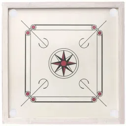 MATTE W FINISH FULL SIZE(32 INCH) WITH STRIKER,POWDER AND COINS 81.04 cm Carrom Board-picture-32
