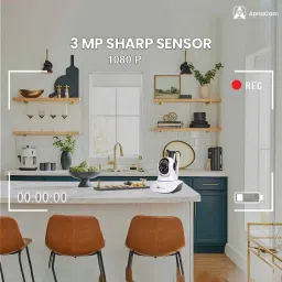 ApnaCam 4MP PTZ IP Camera for Shop,Store,Home WIFI Wireless Dual Lens Two-way Audio Security Camera image 2