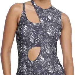 Amindivi Cut out Monokini Printed Women Monokini Multicolor Swimsuit-image-9