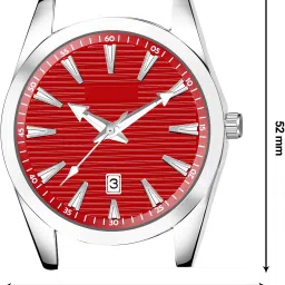 grevora Analog Watch - For Men Red Dial Date Function GR-LR151 image 4