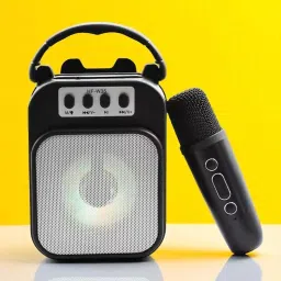 Nilesawar A361 Wireless Karaoke Mic with Bluetooth Speaker – Portable Singing System 5 W Bluetooth Speaker-image-99